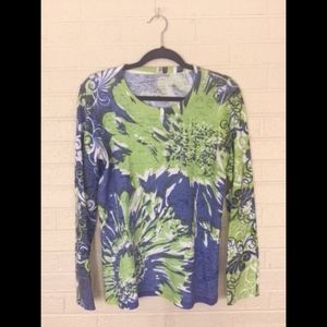 Floral Before + Again Top Large